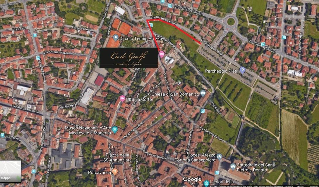 Ca De Guelfi Residenza D'Epoca Bed & Breakfast อาเรซโซ ภายนอก รูปภาพ